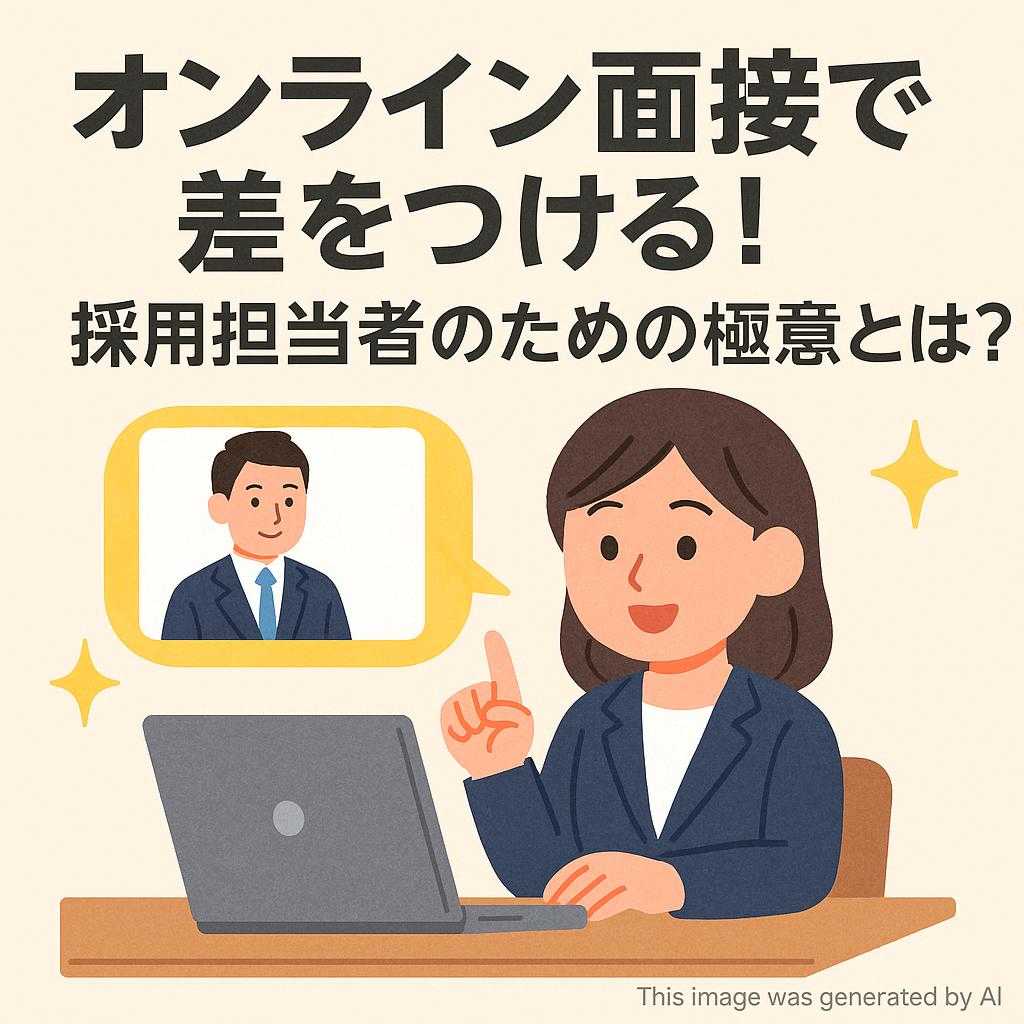 オンライン面接で差をつける!採用担当者のための極意とは?