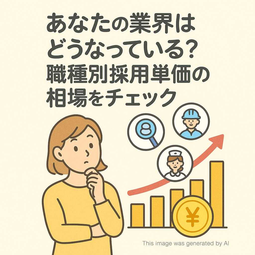 あなたの業界はどうなっている?職種別採用単価の相場をチェック