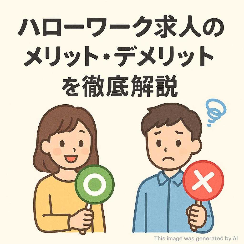 ハローワーク求人のメリット・デメリットを徹底解説