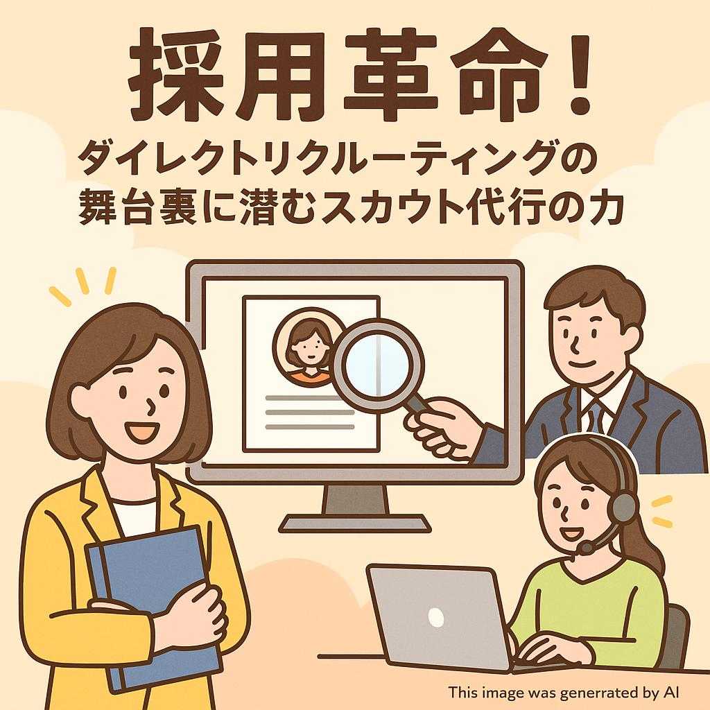 採用革命!ダイレクトリクルーティングの舞台裏に潜むスカウト代行の力