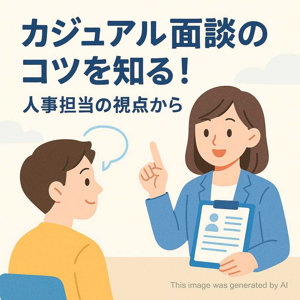 カジュアル面談のコツを知る!人事担当の視点から