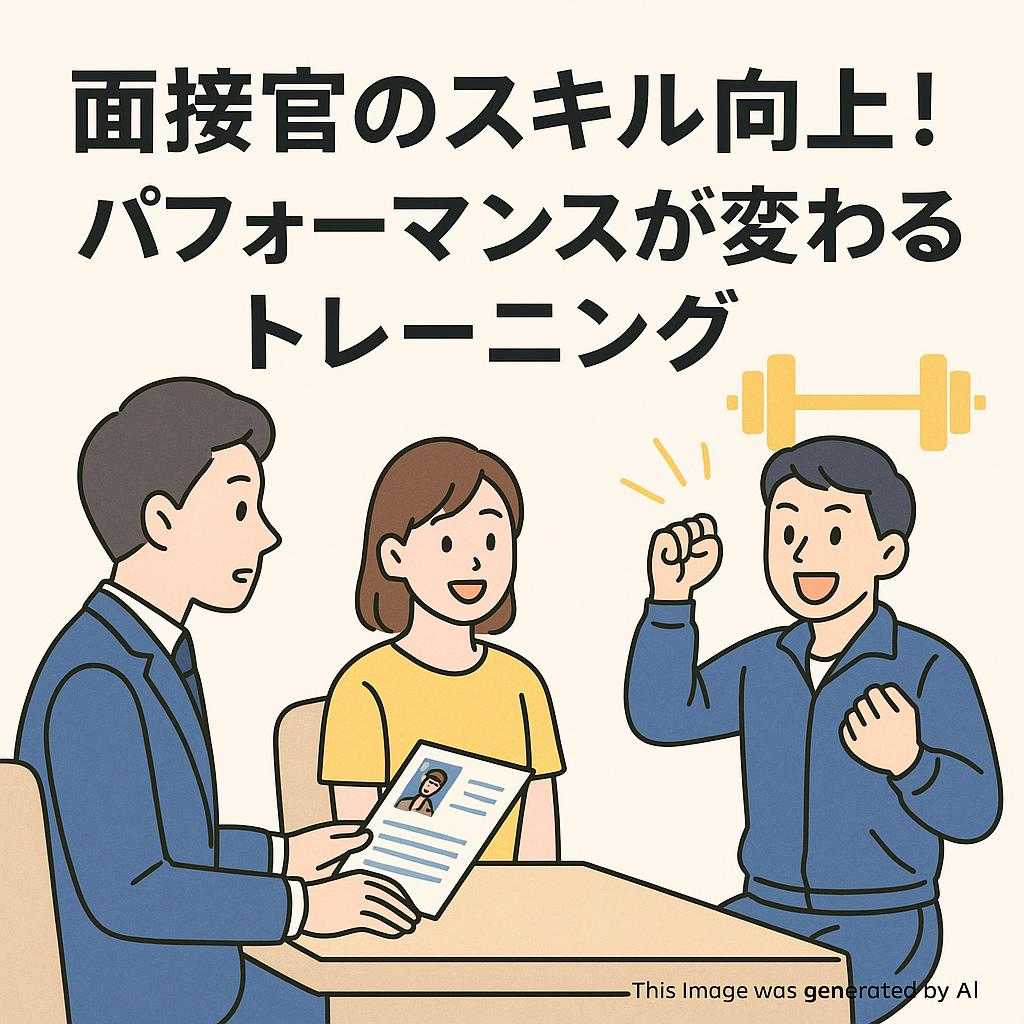 面接官のスキル向上!パフォーマンスが変わるトレーニング