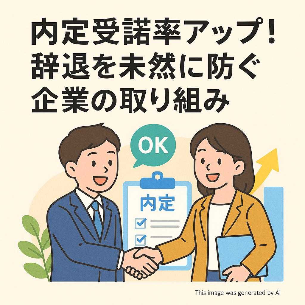 内定受諾率アップ!辞退を未然に防ぐ企業の取り組み
