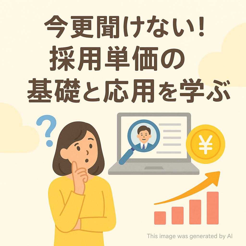 今更聞けない!採用単価の基礎と応用を学ぶ