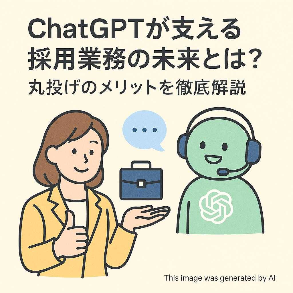ChatGPTが支える採用業務の未来とは?丸投げのメリットを徹底解説