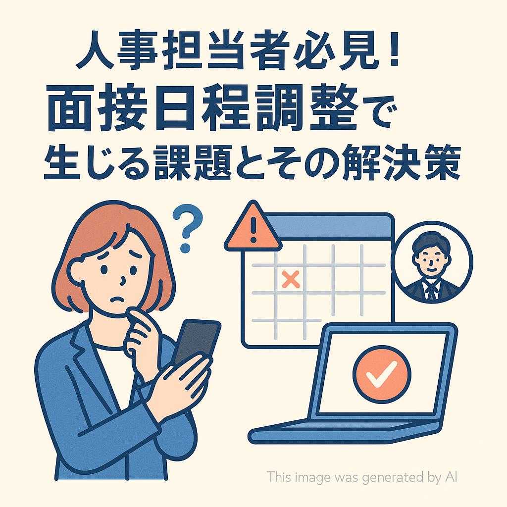 人事担当者必見!面接日程調整で生じる課題とその解決策