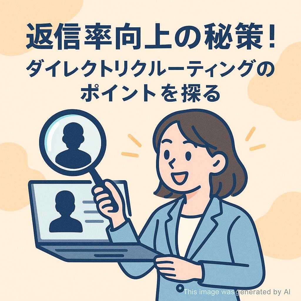 返信率向上の秘策!ダイレクトリクルーティングのポイントを探る