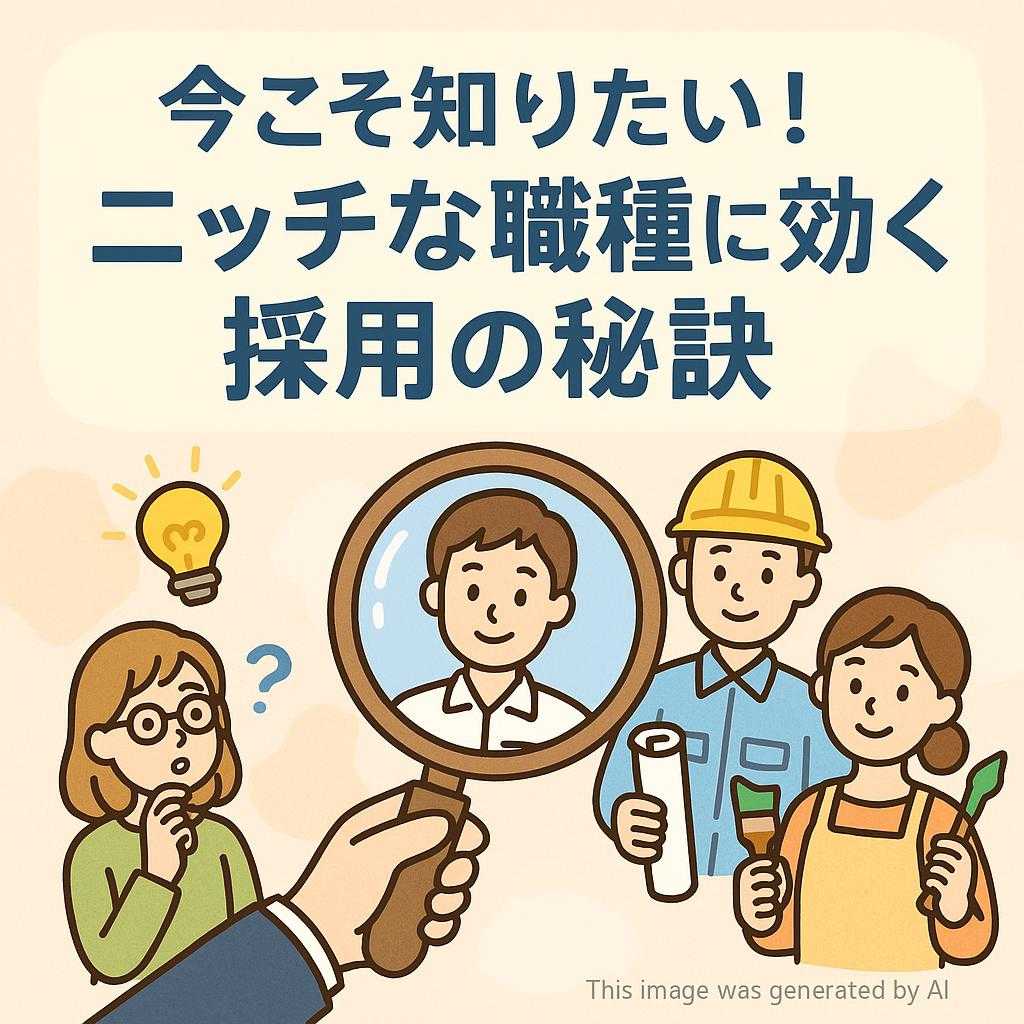 今こそ知りたい!ニッチな職種に効く採用の秘訣