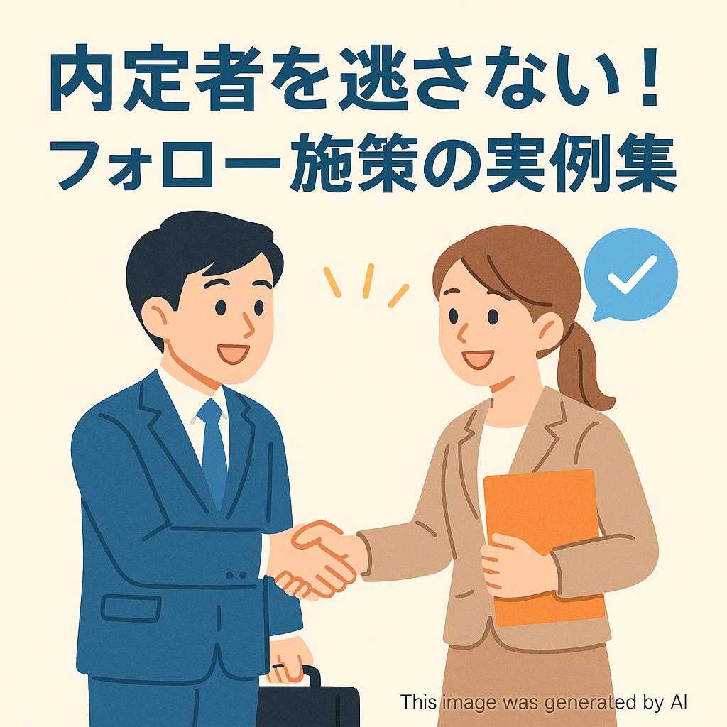 内定者を逃さない!フォロー施策の実例集