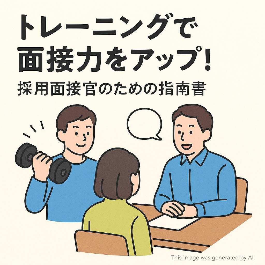 トレーニングで面接力をアップ!採用面接官のための指南書