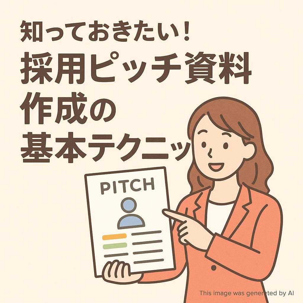 知っておきたい!採用ピッチ資料作成の基本テクニック