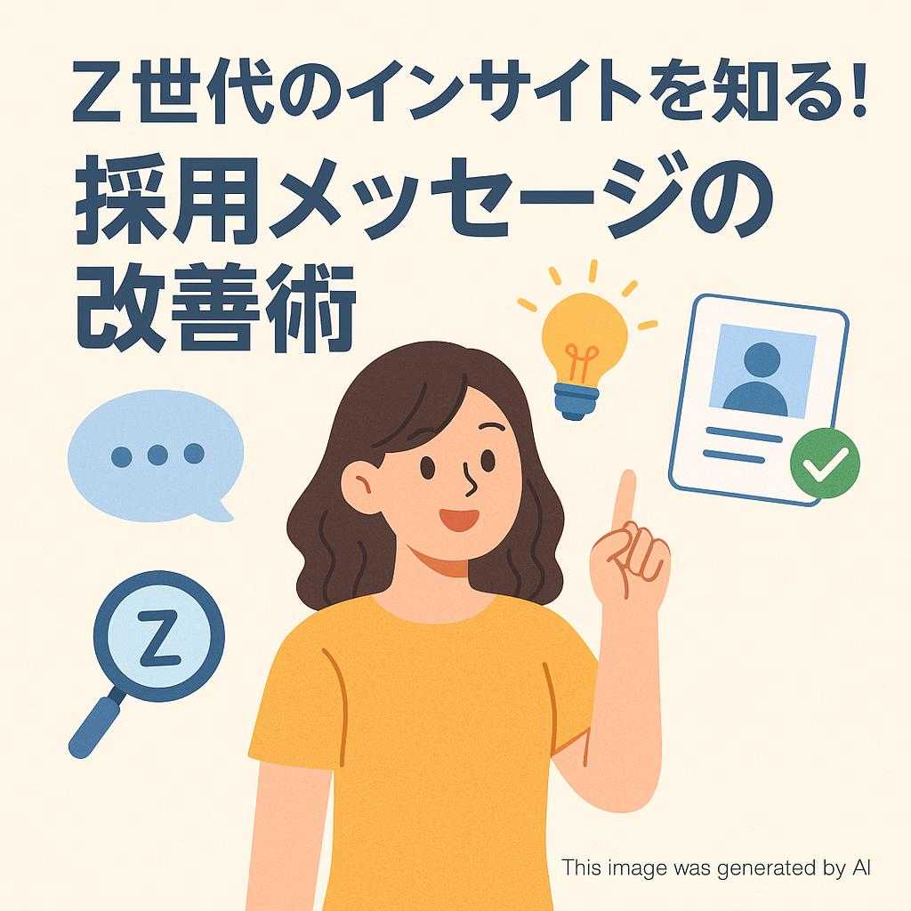 Z世代のインサイトを知る!採用メッセージの改善術