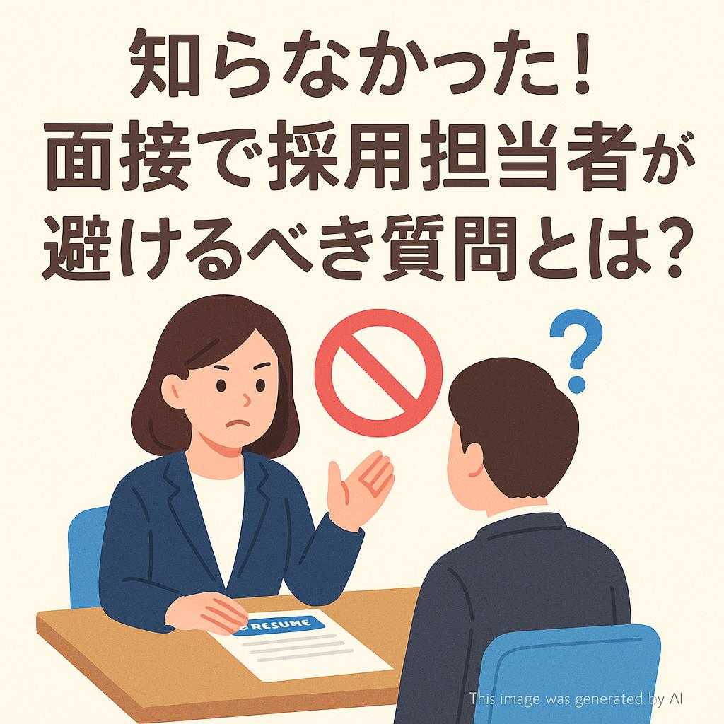 知らなかった!面接で採用担当者が避けるべき質問とは?