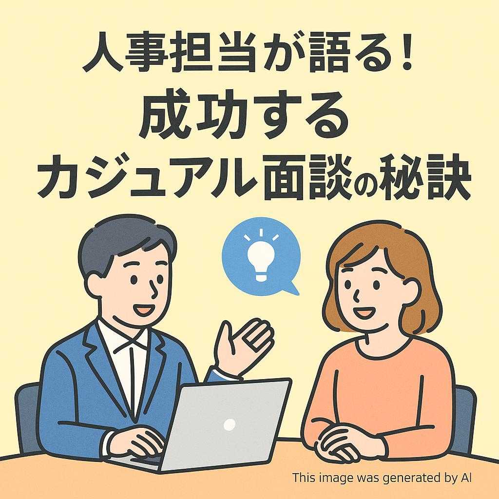人事担当が語る!成功するカジュアル面談の秘訣