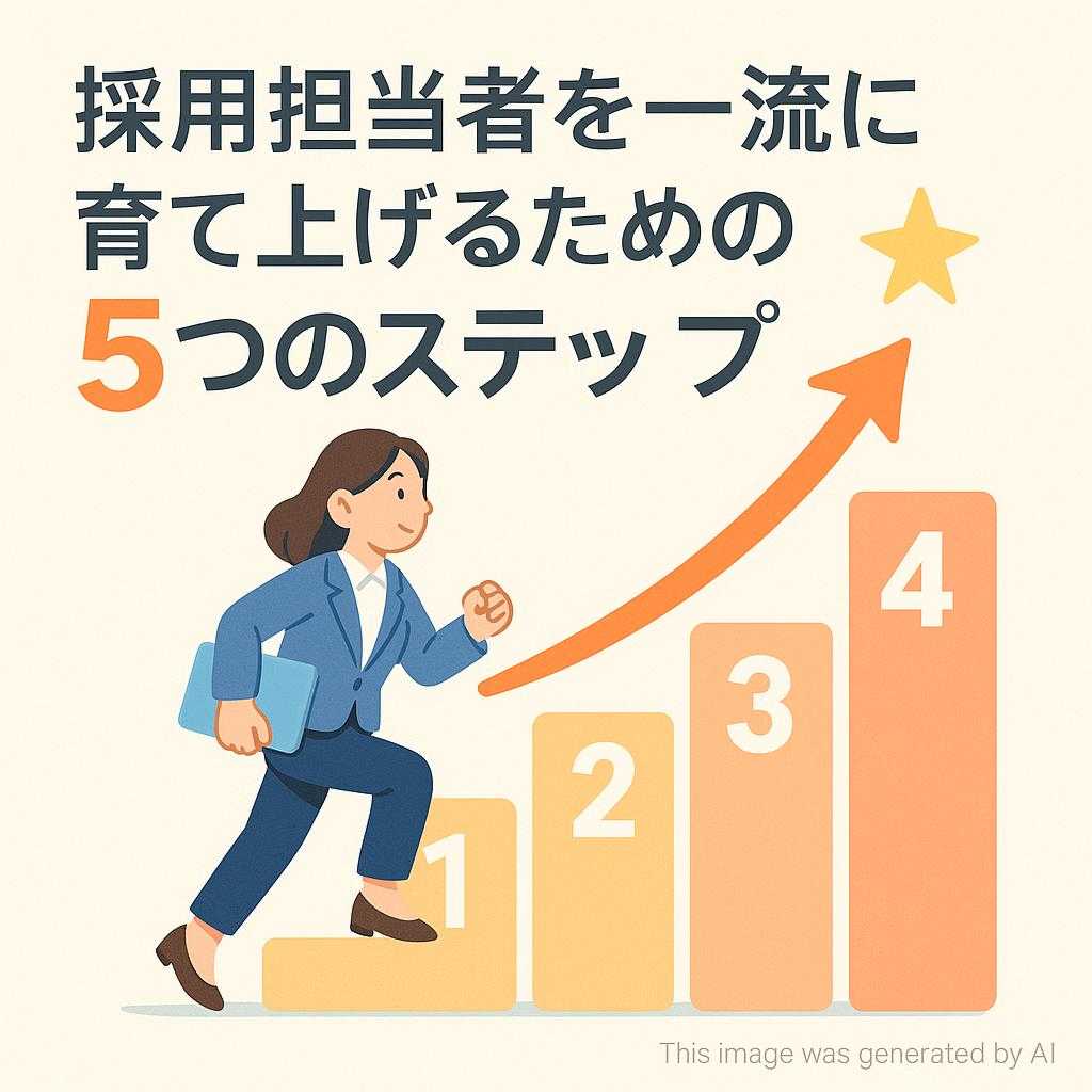 採用担当者を一流に育て上げるための5つのステップ