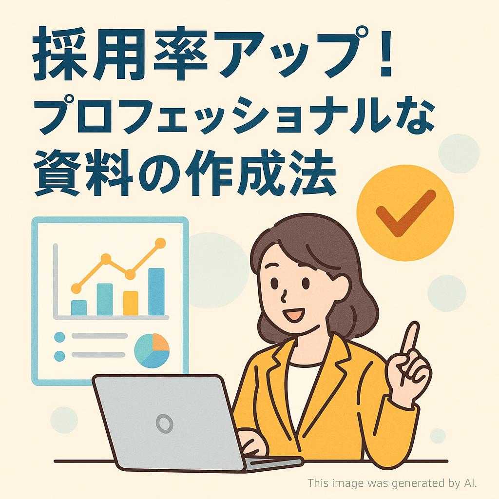 採用率アップ!プロフェッショナルな資料の作成法