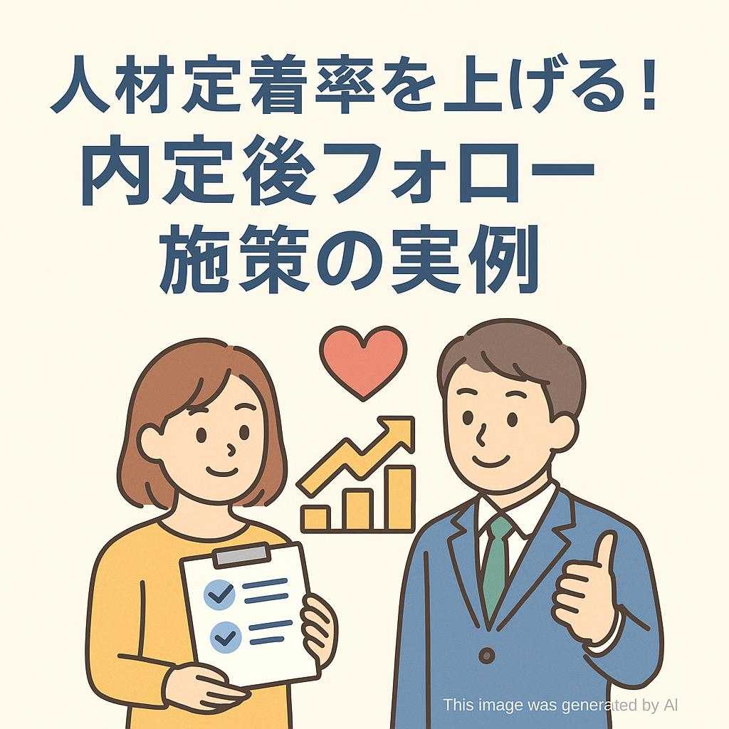 人材定着率を上げる!内定後フォロー施策の実例