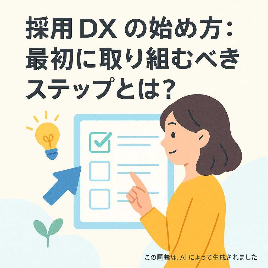 採用DXの始め方:最初に取り組むべきステップとは?