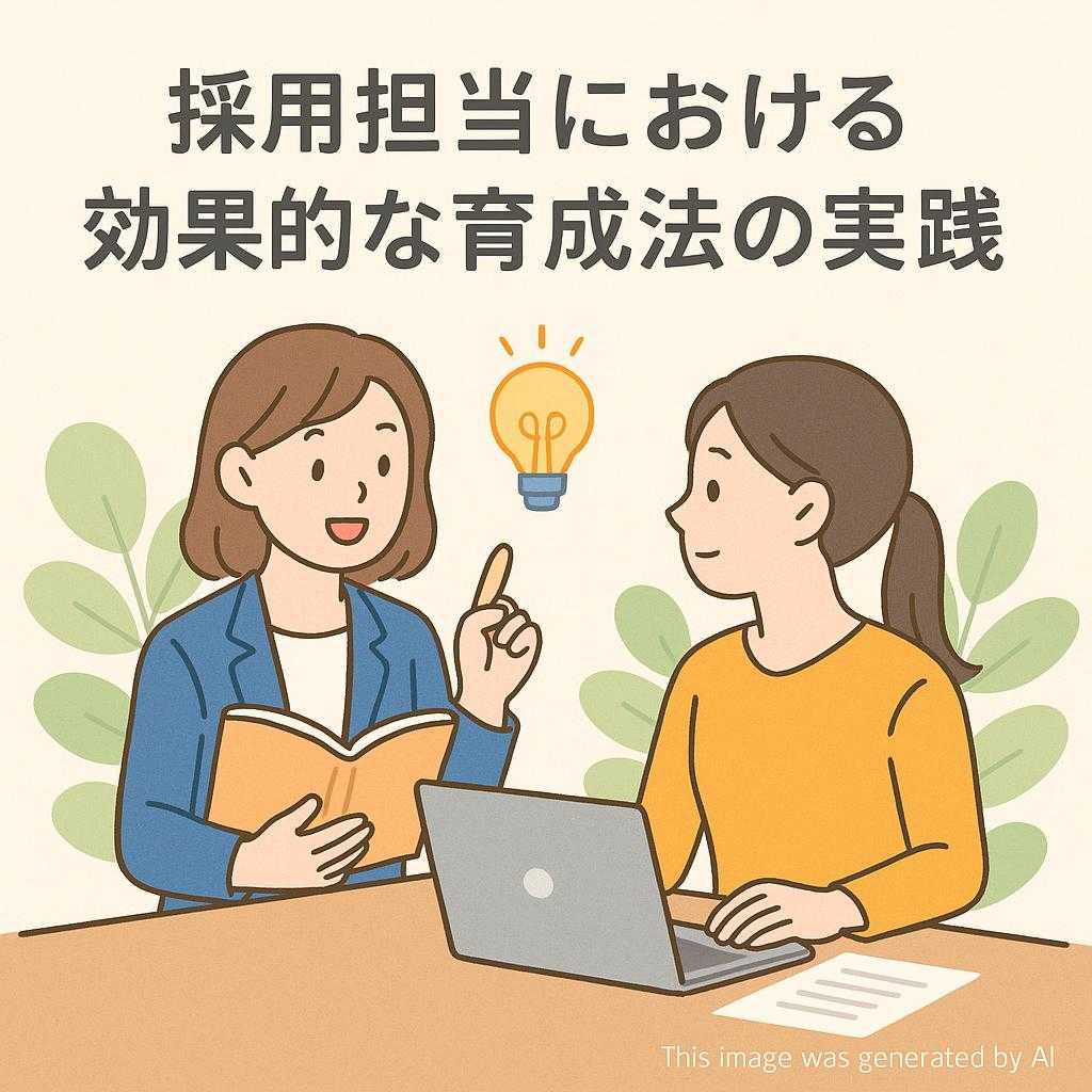 採用担当における効果的な育成法の実践