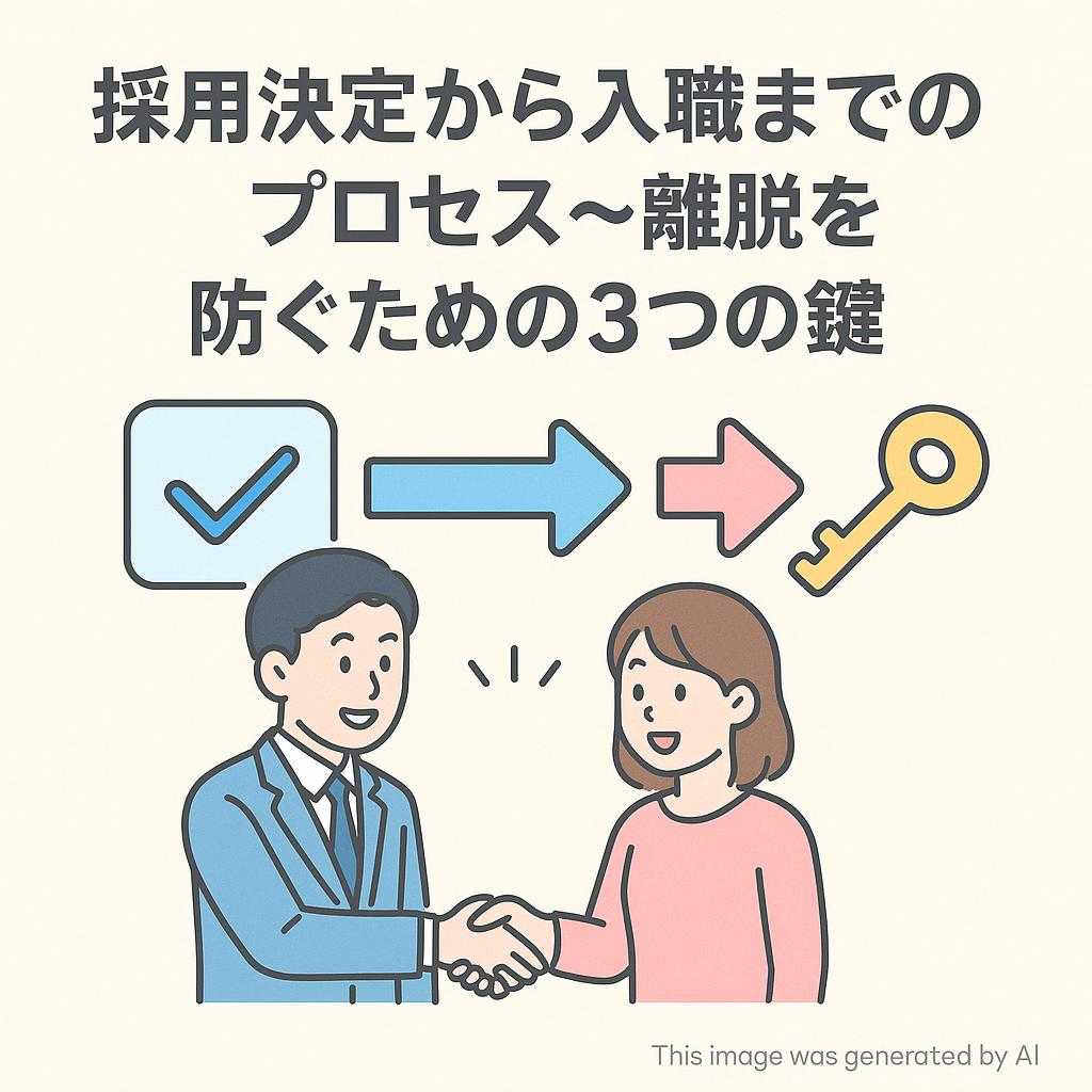 採用決定から入職までのプロセス〜離脱を防ぐための3つの鍵