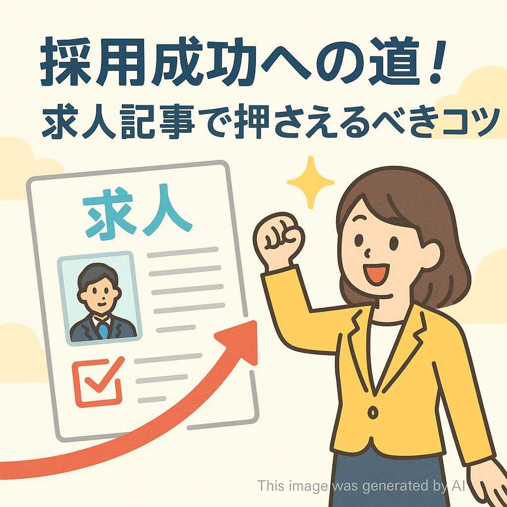 採用成功への道!求人記事で押さえるべきコツ