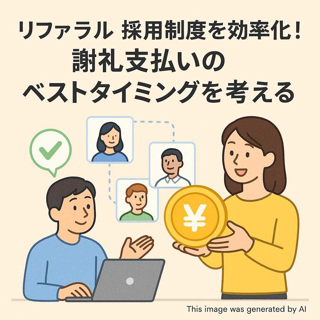 リファラル採用制度を効率化!謝礼支払いのベストタイミングを考える