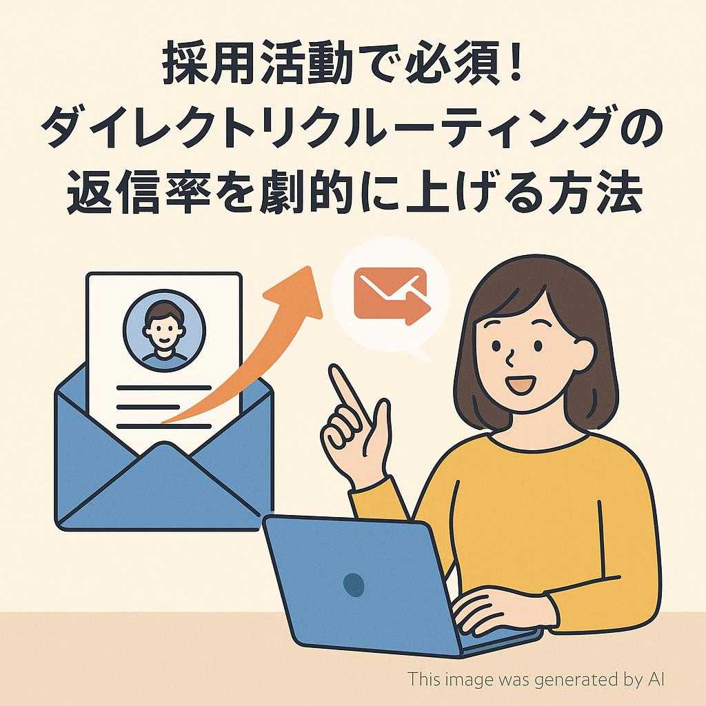 採用活動で必須!ダイレクトリクルーティングの返信率を劇的に上げる方法