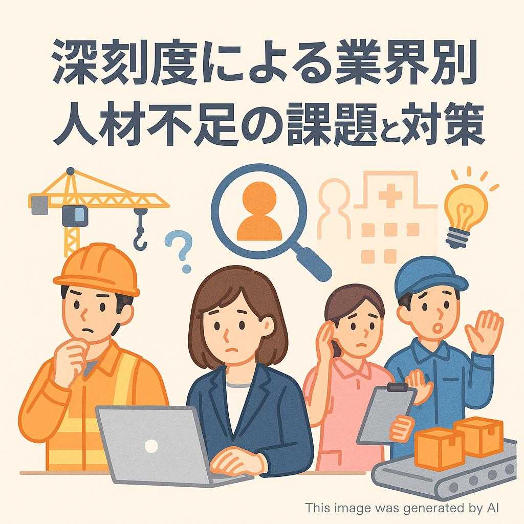 深刻度による業界別人材不足の課題と対策
