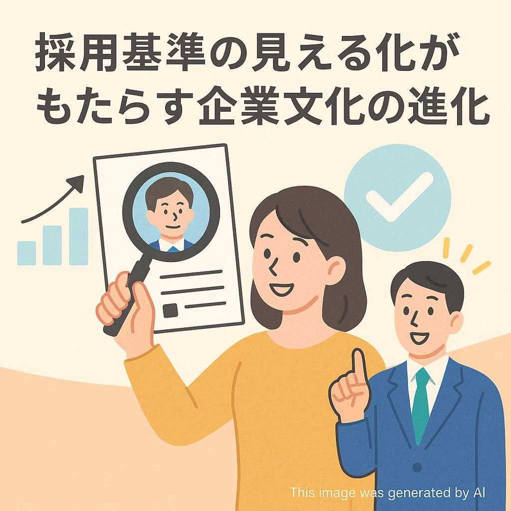 採用基準の見える化がもたらす企業文化の進化
