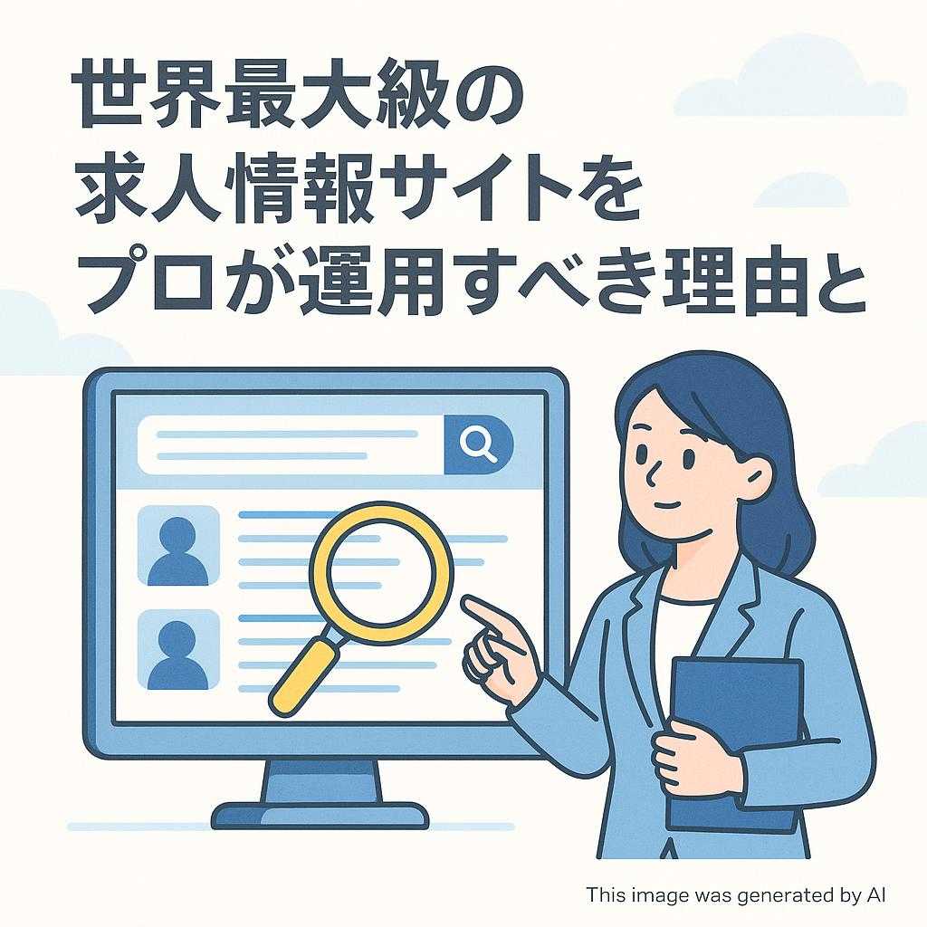 世界最大級の求人情報サイトをプロが運用すべき理由とは