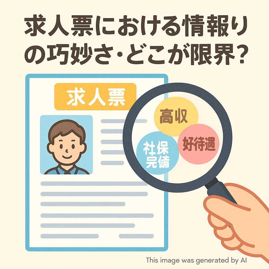 求人票における情報盛りの巧妙さ・どこが限界?