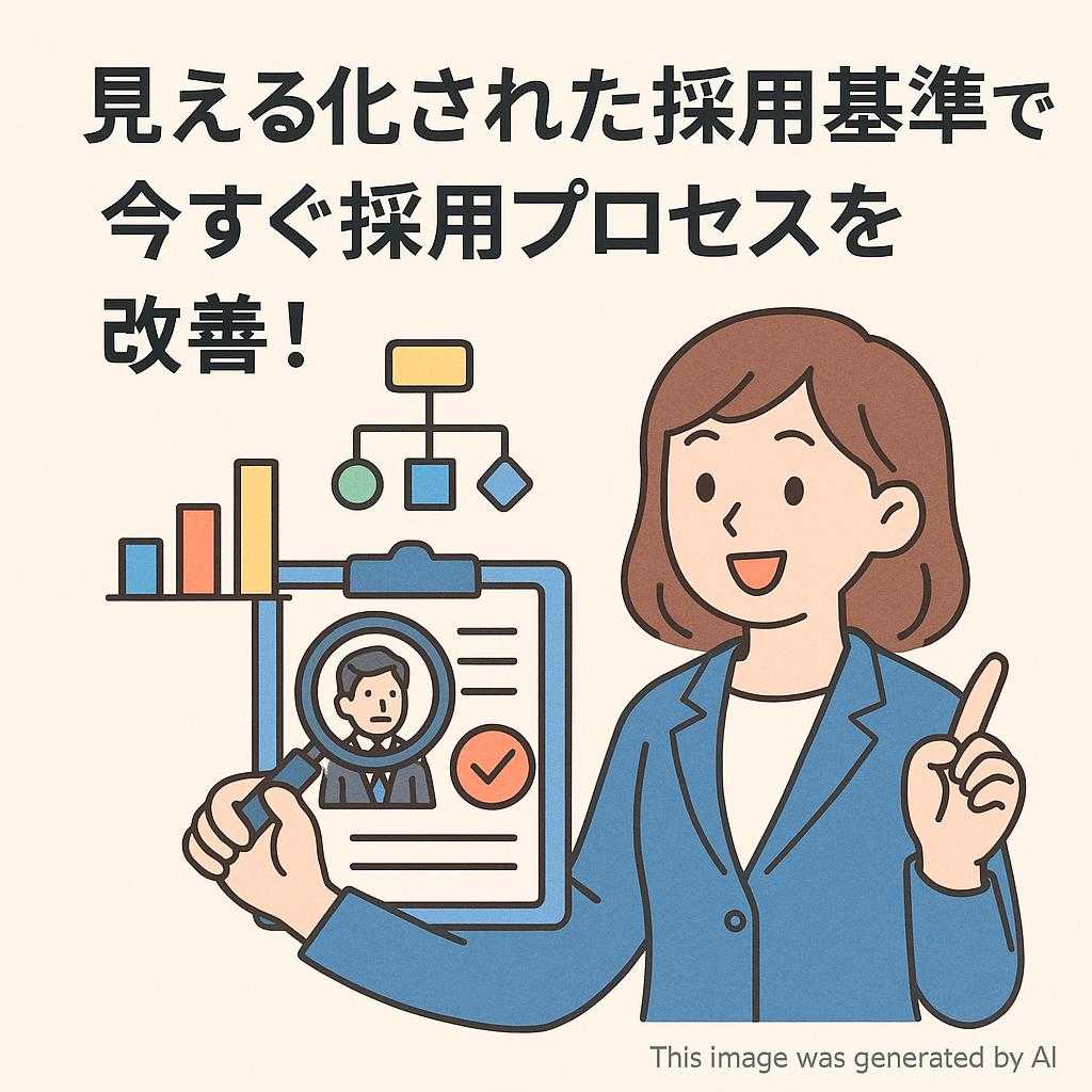 見える化された採用基準で今すぐ採用プロセスを改善!