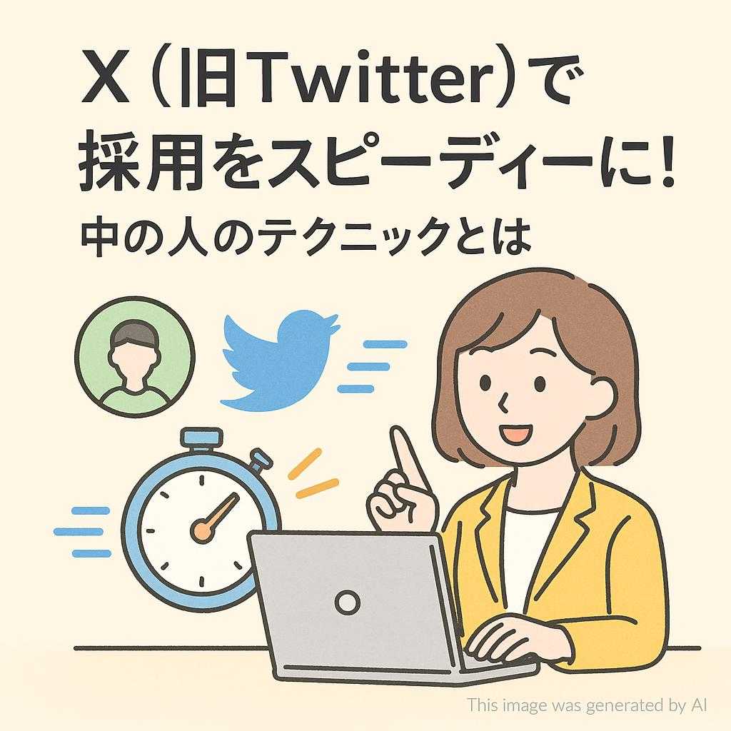 X(旧Twitter)で採用をスピーディーに!中の人のテクニックとは